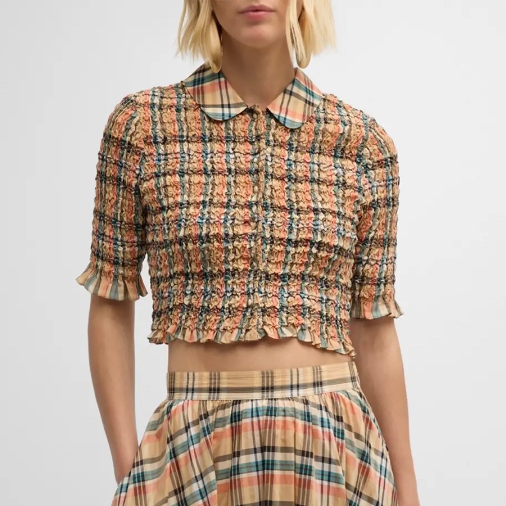Ulla Johnson Jules Silk Blend CropTop and Annine Skirt US8 NWT